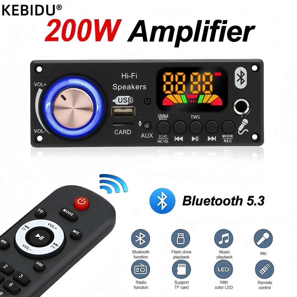 200W Amplifier Blue…