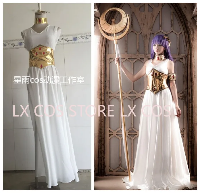 أزياء سانت سيا القماشية المفقودة ساشا (أثينا) فستان أبيض بأي حجم مخصص