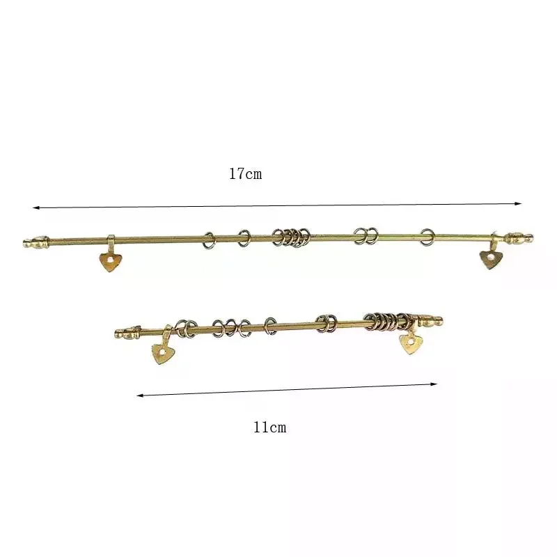 ราวม่านโลหะแบบถอดได้สำหรับบ้านตุ๊กตา 1 ชิ้น ของเล่นทำมือสำหรับเด็ก อุปกรณ์เสริมตุ๊กตา