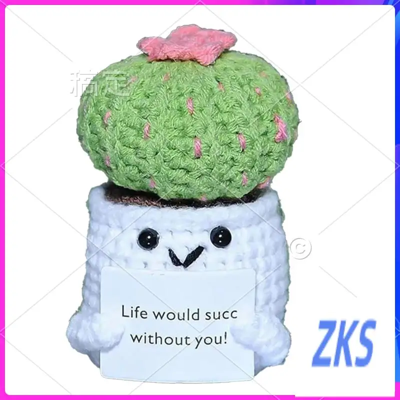 

ZZ-Handmade Crocheted Vegetable And Fruit Doll Pendants Positive Energy Pack Ornaments Easy To Use A