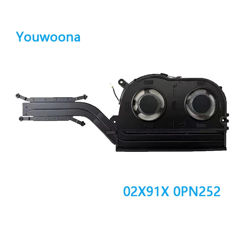 

НОВЫЙ ОРИГИНАЛЬНЫЙ вентилятор охлаждения процессора и графического процессора ноутбука с радиатором для DELL Latitude 7640 E7650 P126F 02X91X 0PN252