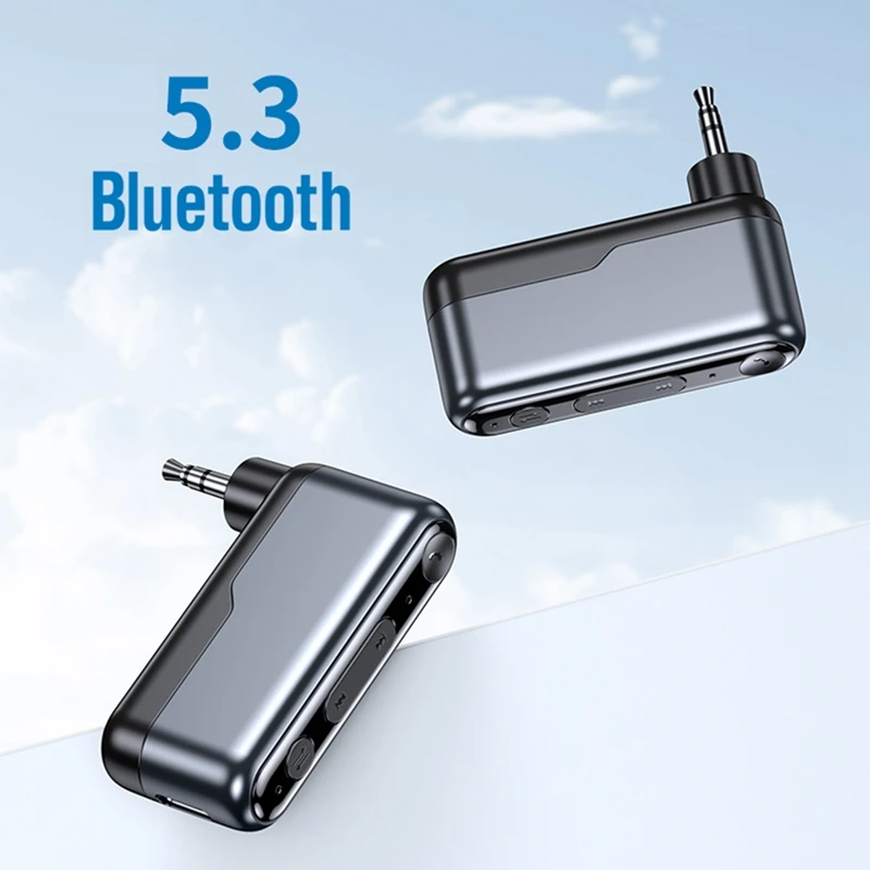 Bluetooth 5.3 Car AUX Adapter Wireless Bluetooth Adapter Bluetooth Car Adapter For Car/Home Stereo