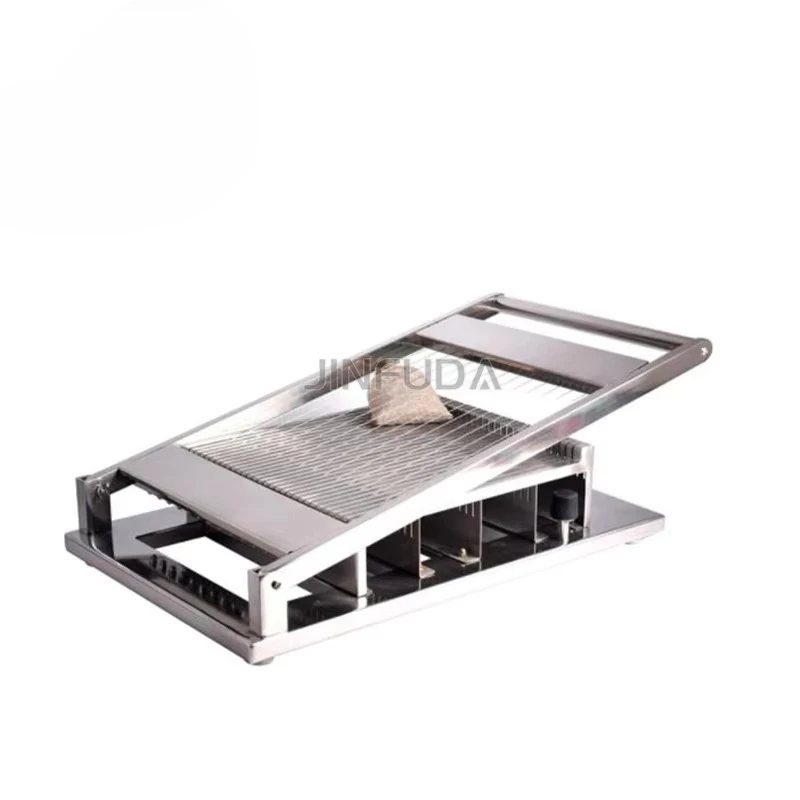 Stainless Steel Raw Chocolate Cutter Soft Sweets Chocolate Block Cutting Machine Jelly Cake Slicing Machine Multiple Sizes Avail