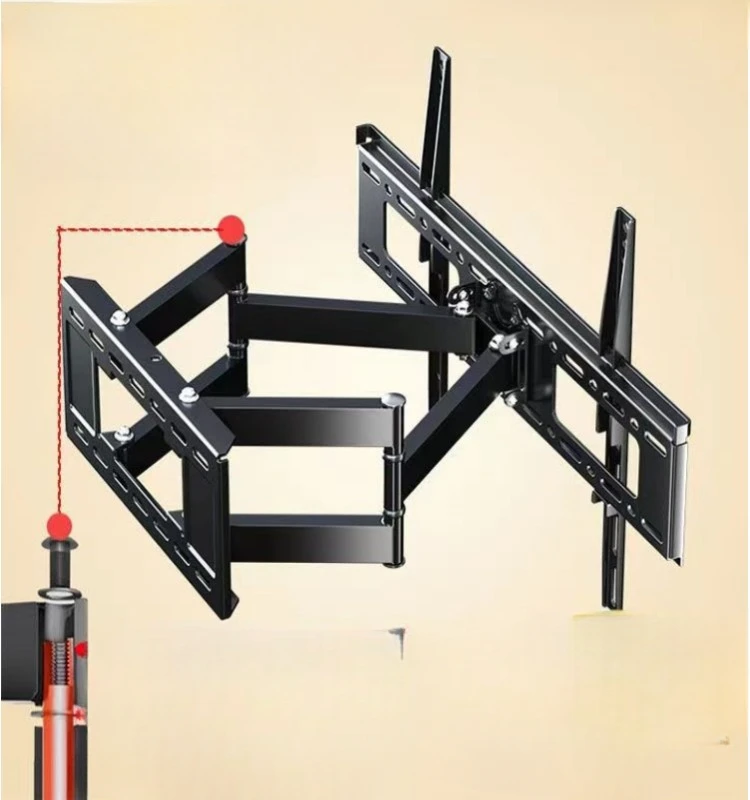 TV Hanger Telescopic Bracket Folding and Rotating Wall Bracket