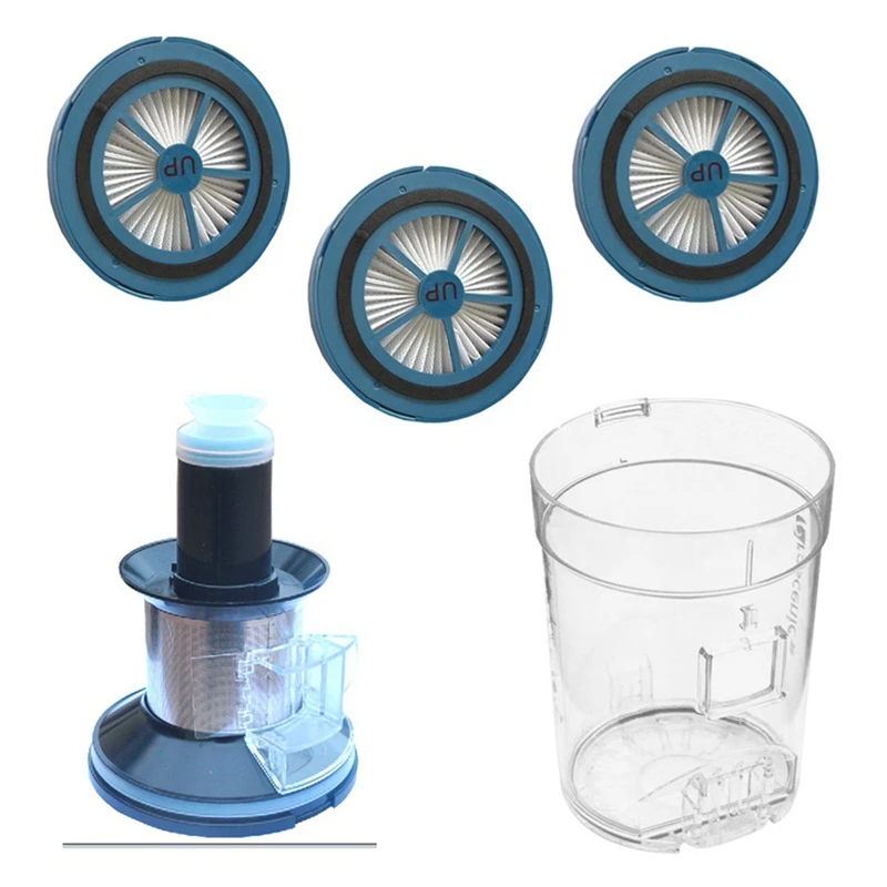 

For Proscenic P10 Unitec U10/P11 Unitec U11 Cordless Handheld Vacuum Cleaner Replacement Filter Dust Cup Dust Bucket Filter