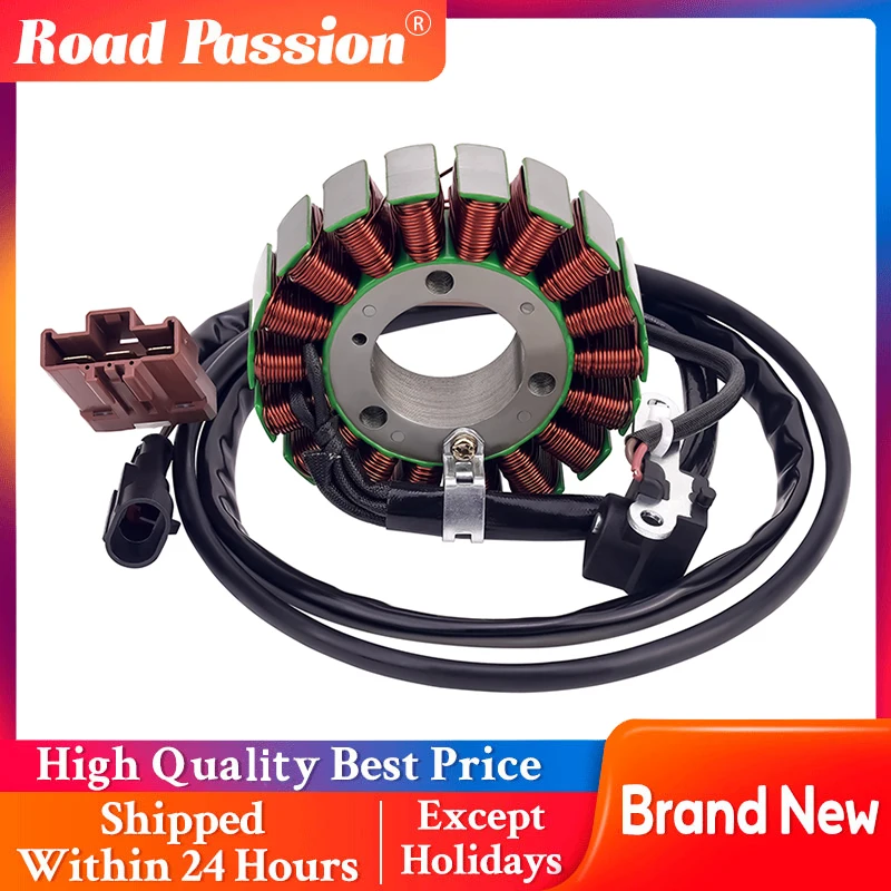 

Road Passion Motorcycle Generator Stator Coil For Scarabeo 500 492 400 Light with 2 cables 2003 2004 2005 2006 2007 2008 58108R