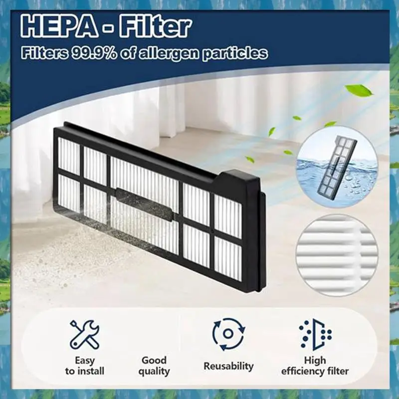 

Сменные аксессуары для пылесоса Eufy X10 Pro Omni, основная щетка, тканевые боковые щетки, HEPA-фильтр, мешки для пыли