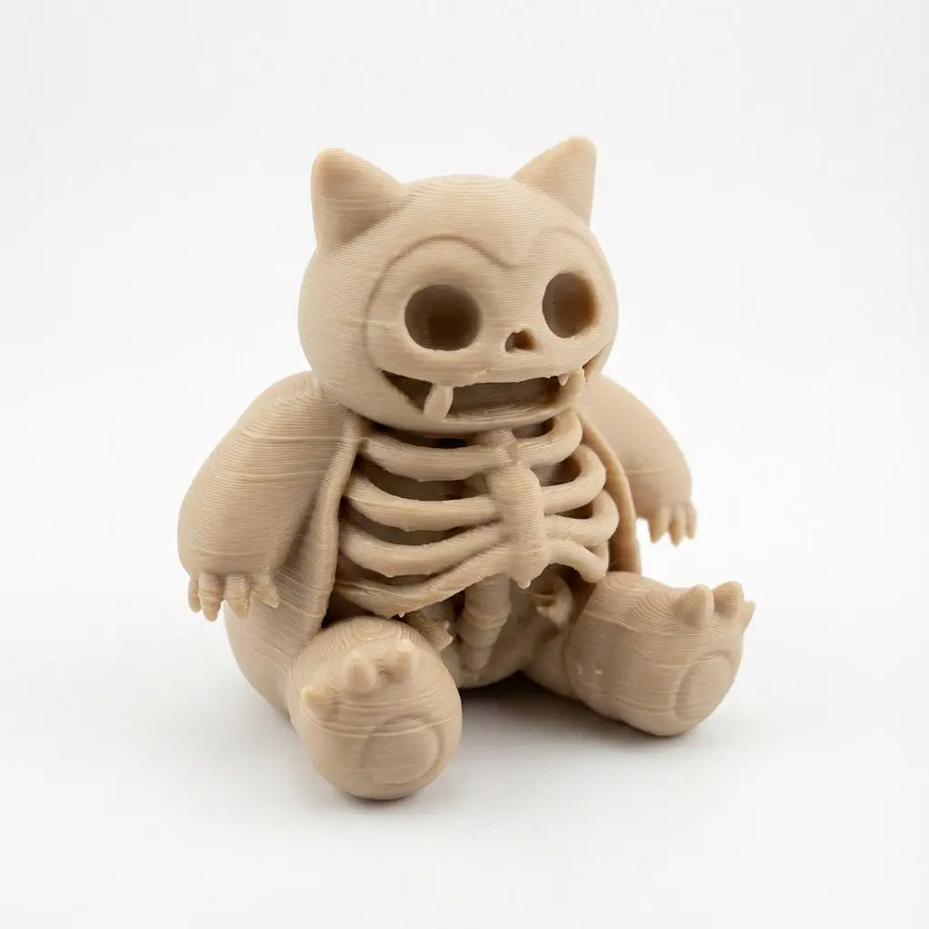 

Hot Sale Pokemon Intimidating Snorlax Skeleton Statue 3D Printed Bone Model Unique Fan Art Desktop Display Collector's Gift