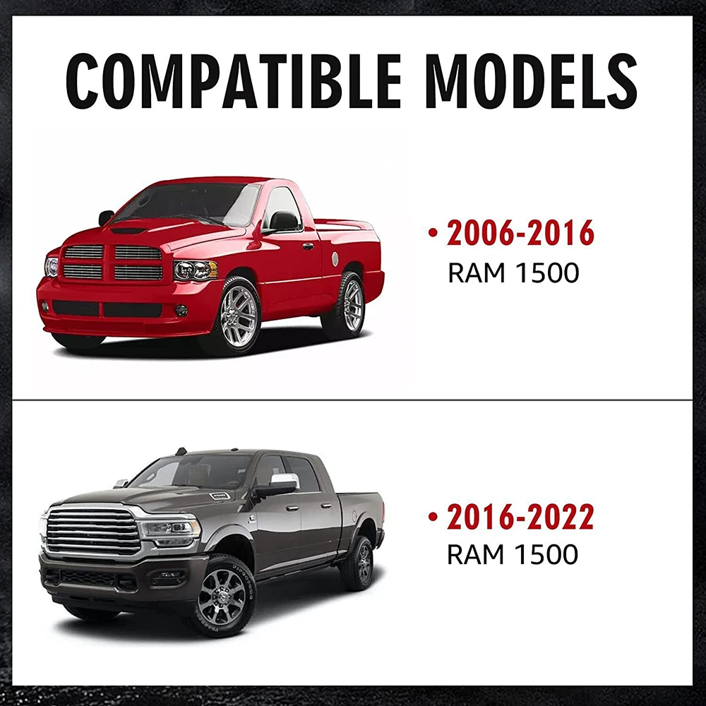 2006-2022 for   for RAM 1500 4WD Upper Control Arms 2"-4" Lift Kit Steel PU Bushings Pair