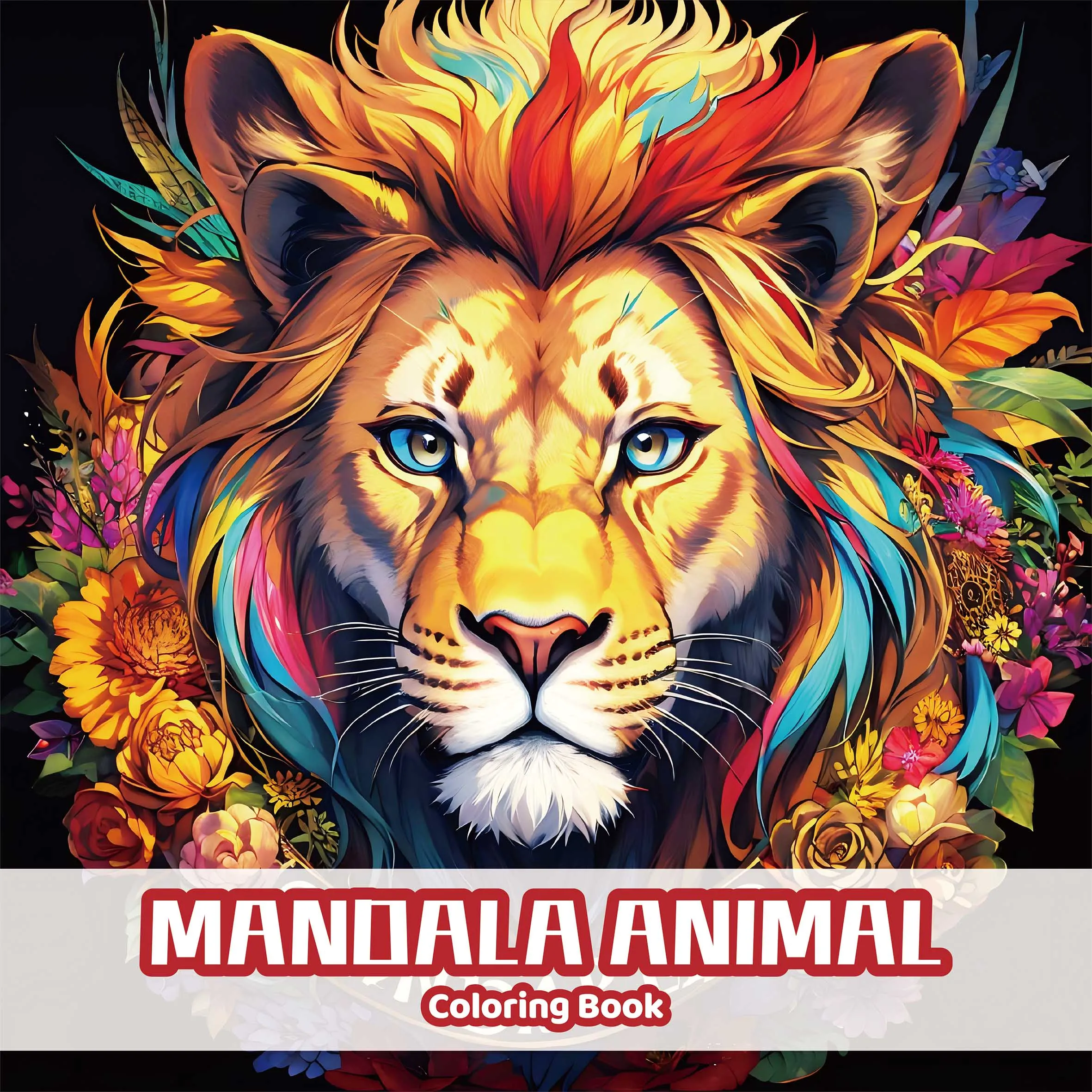Mandala Animal Art Coloring Book 24 Page Gift For Adult Picture Book Birthday Party Relieve Stress Kill Time Graffiti Painting