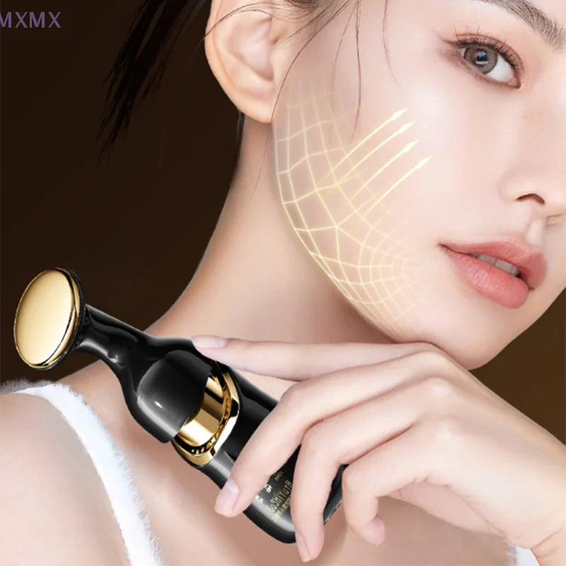 ใหม่ 3 In 1 คอ Facial Eye Massage Introducer Microcurrent Skin Rejuvenation Anti Aging อุปกรณ์ความงาม Face Massager