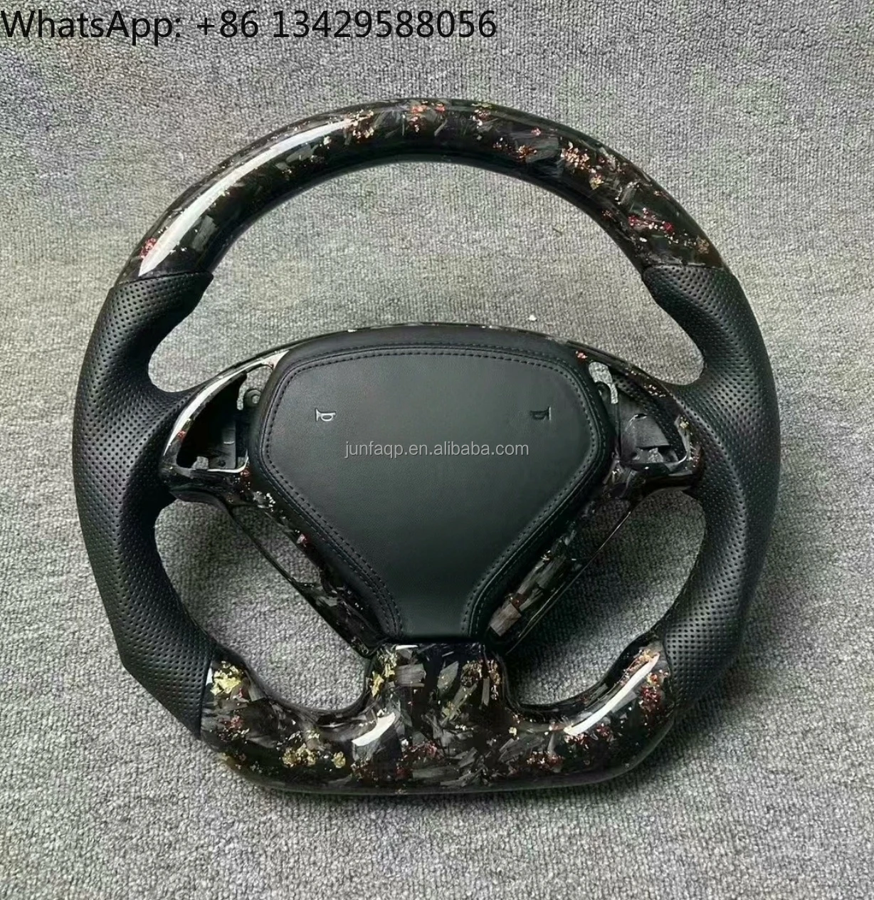 

High Quality OEM Leather Steering Wheel Real Forged Carbon Fiber for Infiniti G25/G37/G35 EX35/EX37/Q60/Q50/QX70 FX35/QX80 G35