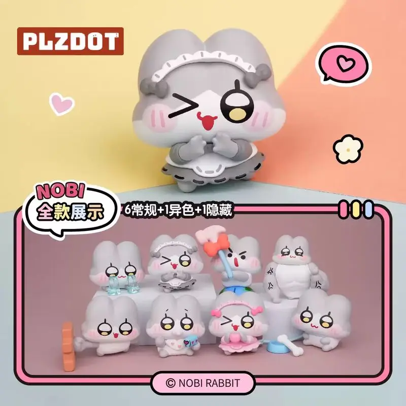 Plzdot Nobi Rabbitlife Is The C8 Series Mini Blind Box Pvc Trendy And Cute Ornaments Surprise Box Funny Doll Kids Birthday Gift