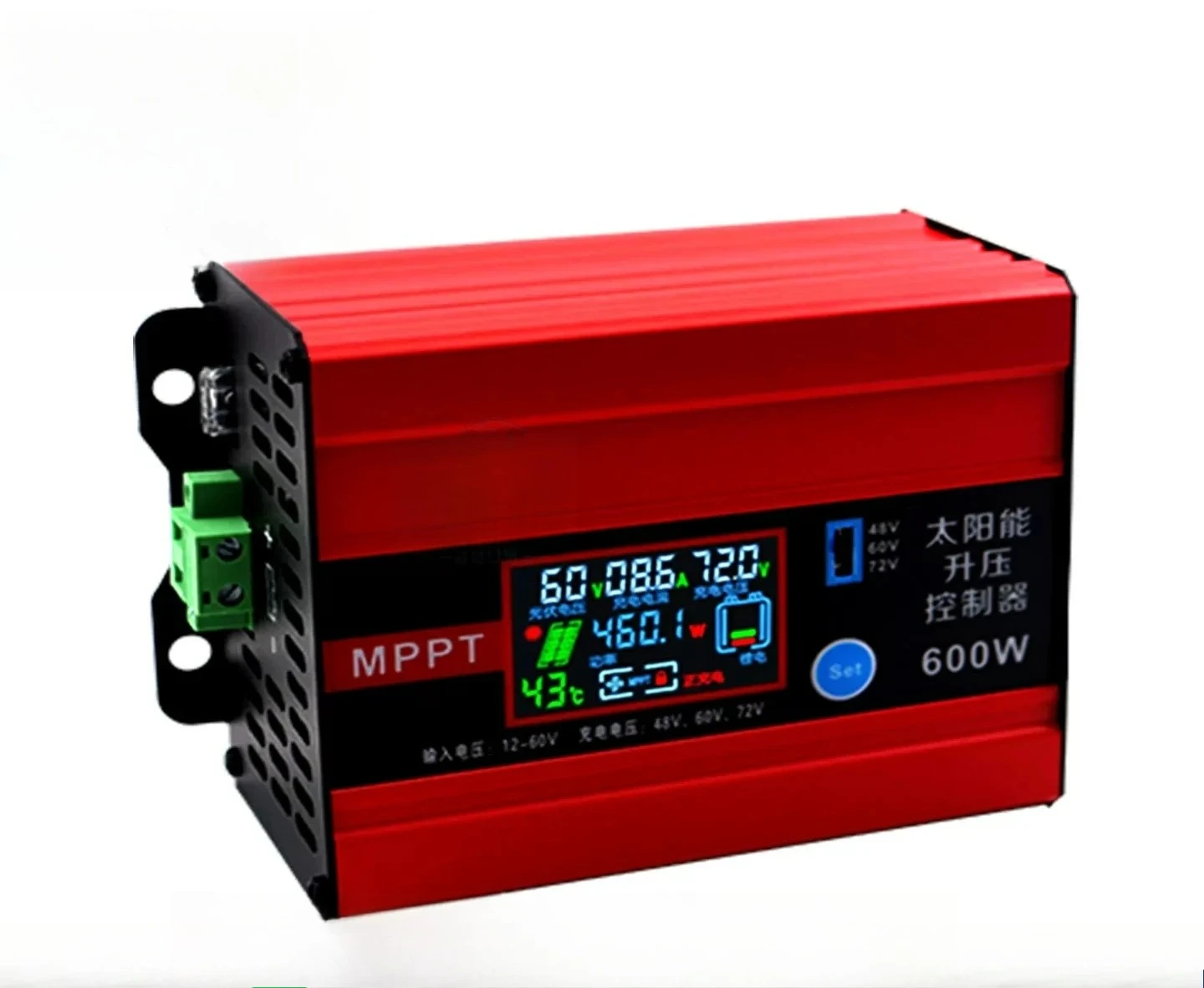 600W 1200W MPPT Solar Boost Charger Controller 48V 60V 72V Universal for Electric Vehicle Power Supply Regulator Panel