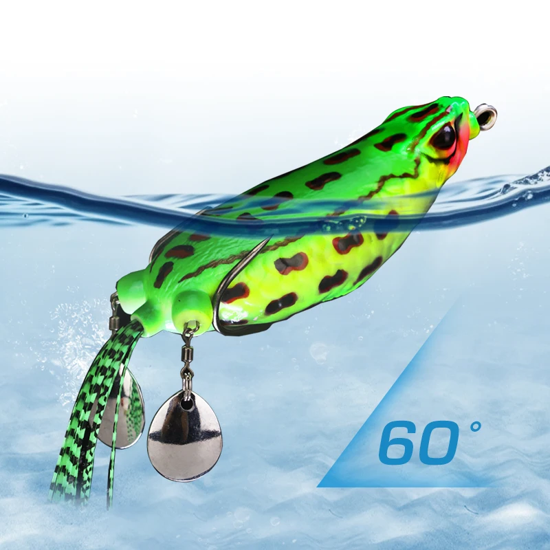 WEIHE 9cm25g Zweiteiliger Farbiger Seiden-Riesenfrosch Modifizierter Donnerfrosch – Detail 3