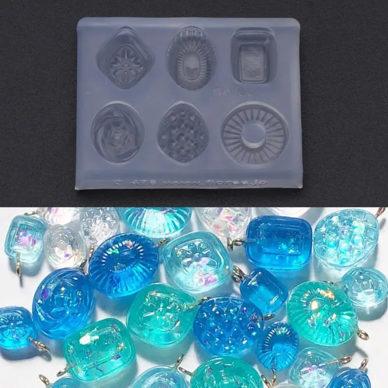 Simulated Food  Candy Confeito Silicone Resin Molds Jewelry Making Tools