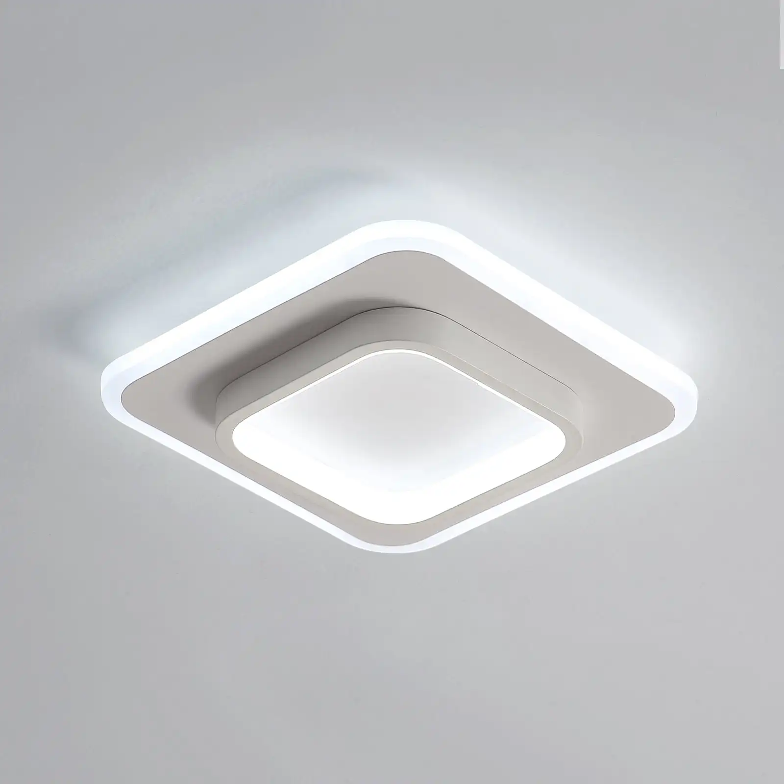 Modern LED Ceiling Light, Fashion Square Acrylic Ceiling Lamp 24W,Lighting for Corridor Balcony Stairs,6000K