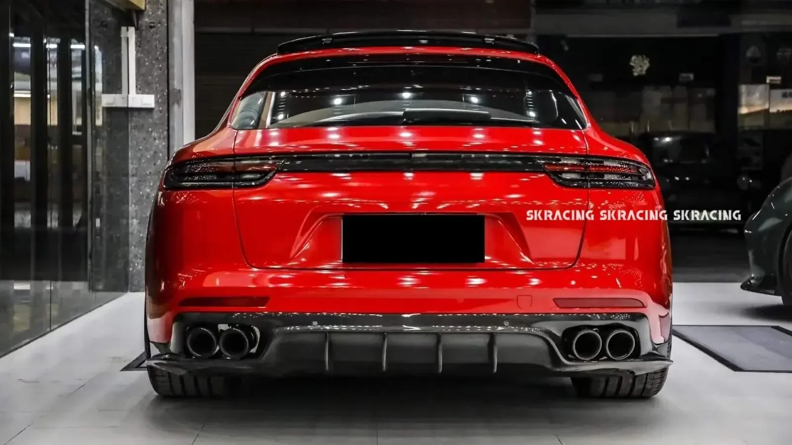 Diffuser Bumper bibir belakang serat karbon asli Bodykit eksterior cocok untuk Porsche Panamera 971 Aksesori Mobil Bodykit trim