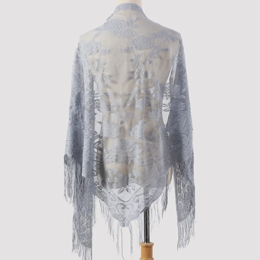 

Женская тюлевая накидка с V-образным вырезом и бахромой, ажурная, разноцветная, для свадьбы, выпускного вечера и торжественных мероприятий