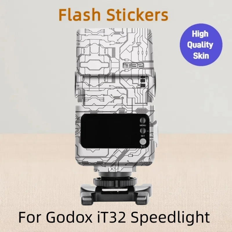 

Наклейка-кожа для камеры Godox iT32, наклейка со вспышкой, оберточная крышка для Godox iT32, наклейка премиум-класса с вспышкой, декоративная пленка
