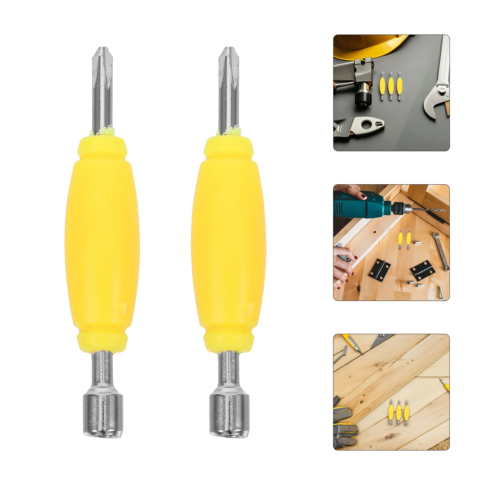 

6pcs Screwdriver Double Head Mini for Fingerboard Tools Reusable Skateboard Repair Supplies Accessories Hand Tools