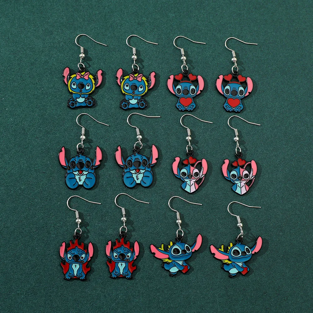 

Disney Movie Lilo & Stitch Cartoon Earrings for Women, Cute Pink Stitch Pendant, Ear Studs, Fashion Jewelry Accessories