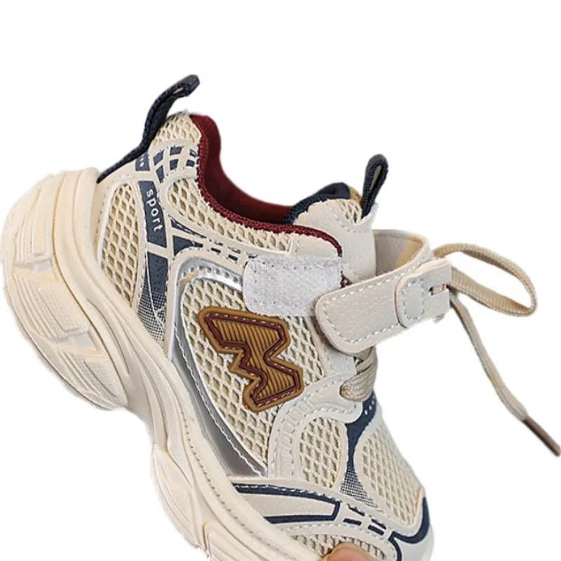 Lightweight Kids Sneakers Non-Slip Sole PU Leather Upper Casual Shoes for Boys And Girls Spring Autumn Collection in 3 Colors