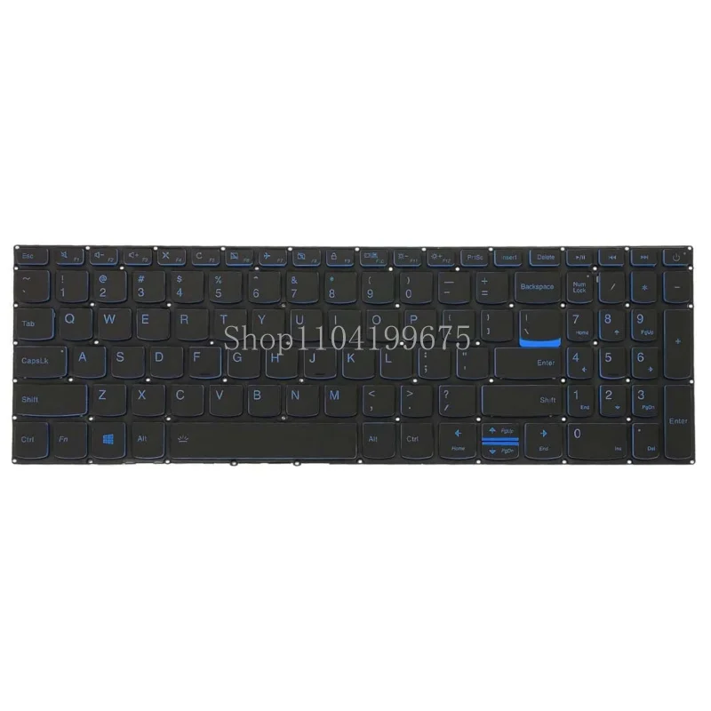 Keyboard for Lenovo IdeaPad L340 L340-15IRH L340-17IRH blue backlit US laptop