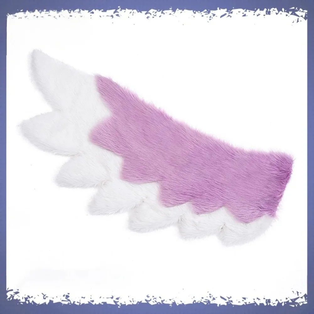 1Pair Plush Wearable Furry Beast Suit Wings Fursuit Wings Beast Claws Orc Bird DIY Customization Halloween Party Decoration