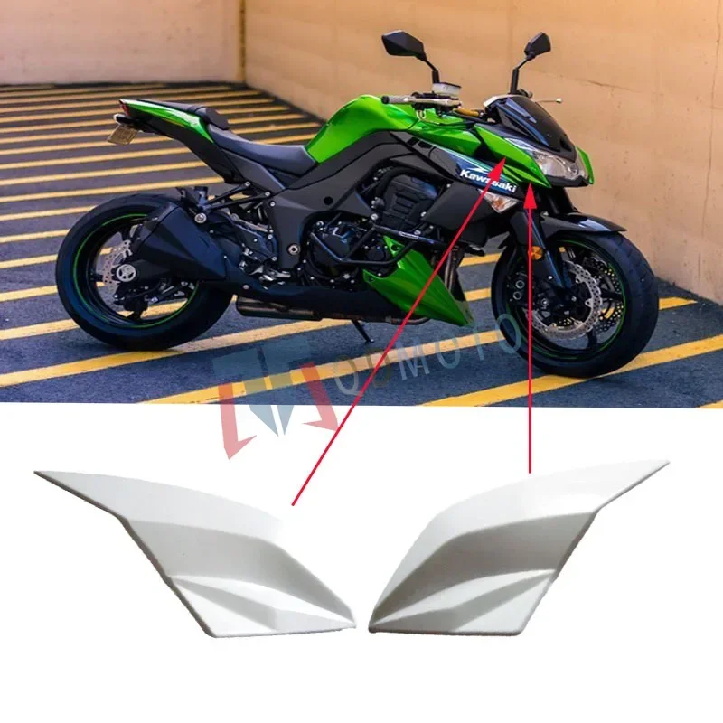 

For Kawasaki NINJA Z1000 2010-2013 Motorcycle Unpainted Left and Right Side Panels Of Head ABS Injection Fairing Accessories