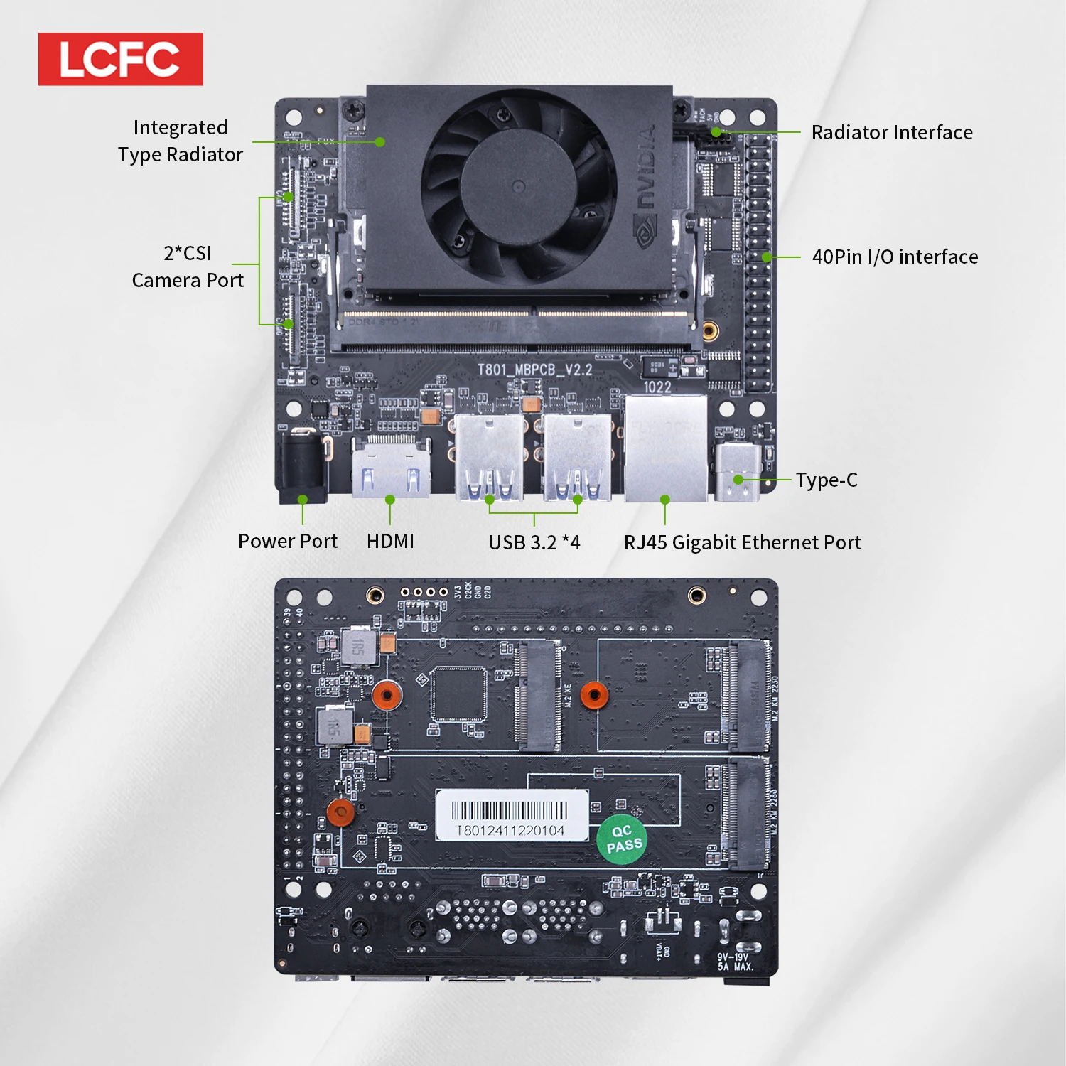 مجموعة أدوات تطوير Jetson Orin Nano 4G لوحة الناقل المدمجة لجمع بيانات Edge AI وتحليل فئة المنتجات ICs