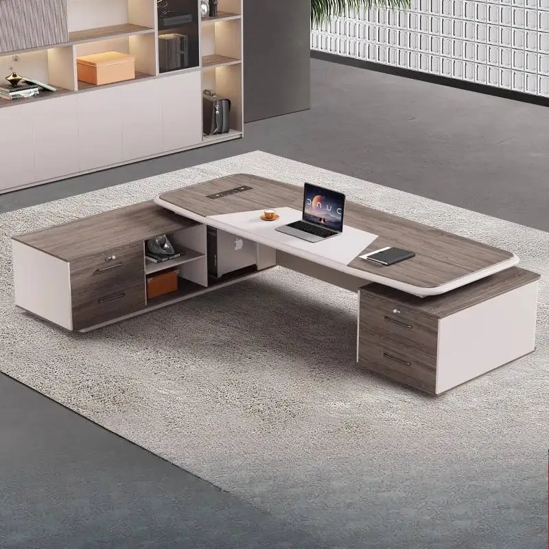 أدراج فاخرة مكتب تنفيذي مصمم كبير وحديث كمبيوتر ألعاب أدراج قائمة ميسا Escriotorio طاولة محطة العمل