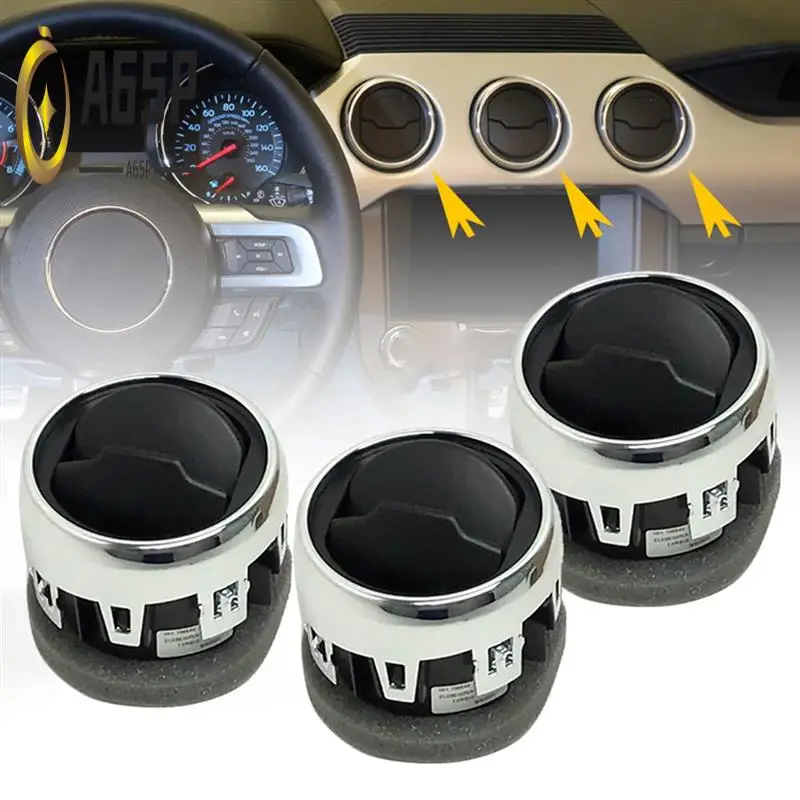 

A65P-Car Front Interior Dash Inner Louvre Air Vent Plastic FR3Z-19893-AE For Ford Mustang 2015- 2022
