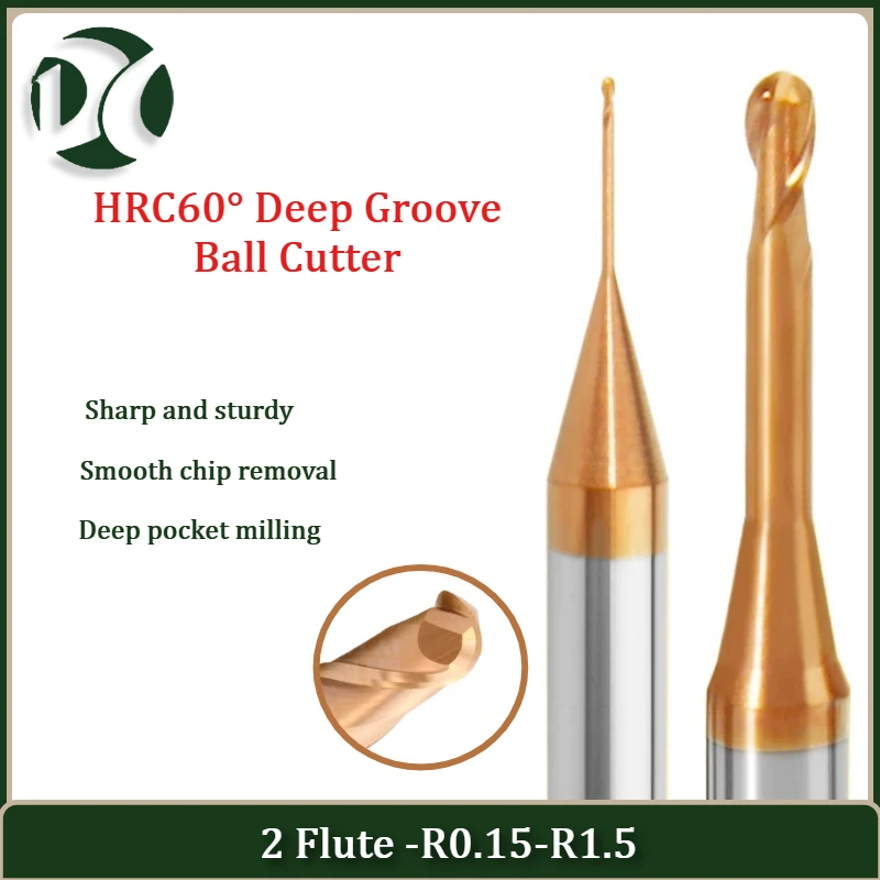 

Фреза HRC60, 2-зубая, микродиаметр, R0.15-R1.5, с удлиненной шейкой, шаровая фреза