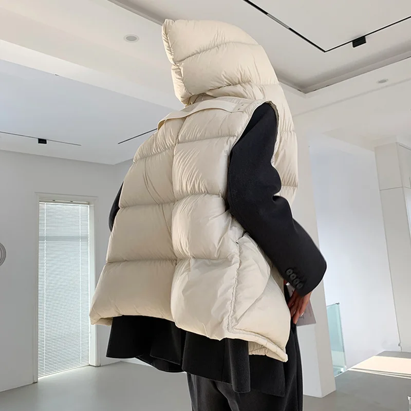 Damenmodelle Herbst Winter Tops Jacke Feder Daunenjacke Entenweste Weste Outwear Kurz verdicken Individualität Bequem