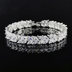 2024 New Luxury Wheat silver color on hand Bracelet Bangle for Women Valentine's Day gift Jewelry Wholesale S6924