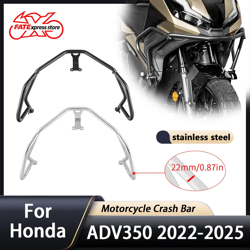 

For Honda ADV350 ADV 350 Upper Crash Bar Engine Guard Motorcycle Accessories Stainless Steel Stung Cage 2022-2025 2024 2023