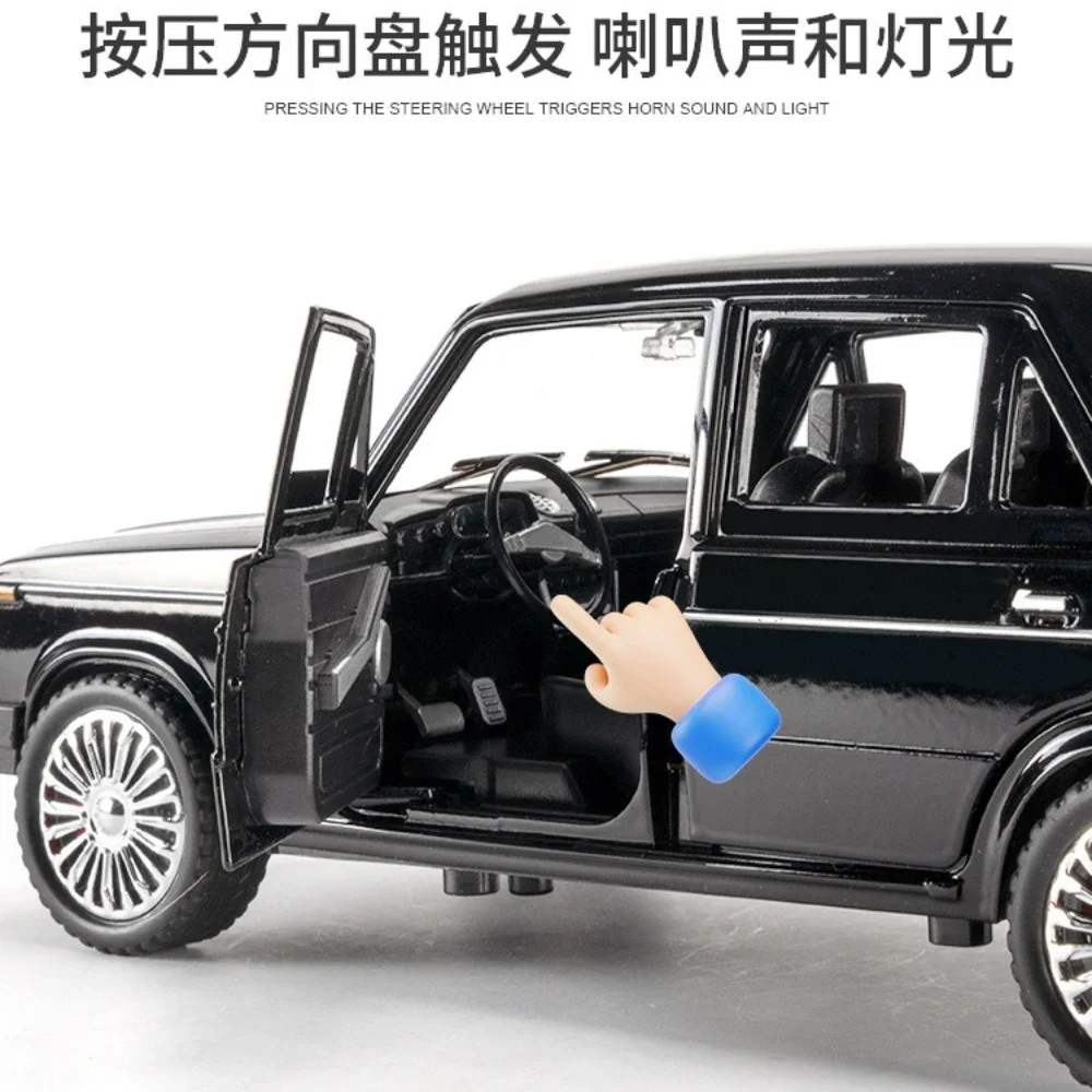 1:18 2017 Lada alliage jouet modèle voitures pneus en caoutchouc roue retirer Miniature SUV portes ouvertes tout-terrain garçons cadeaux de noël