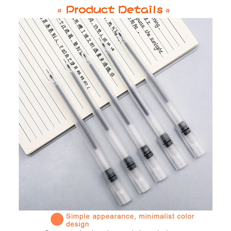 10pcs 0,5mm schwarzer Gel stift niedliche stationäre Lieferungen neutraler Stift für Schul büro Prüfung liefert Briefpapier Signatur stift