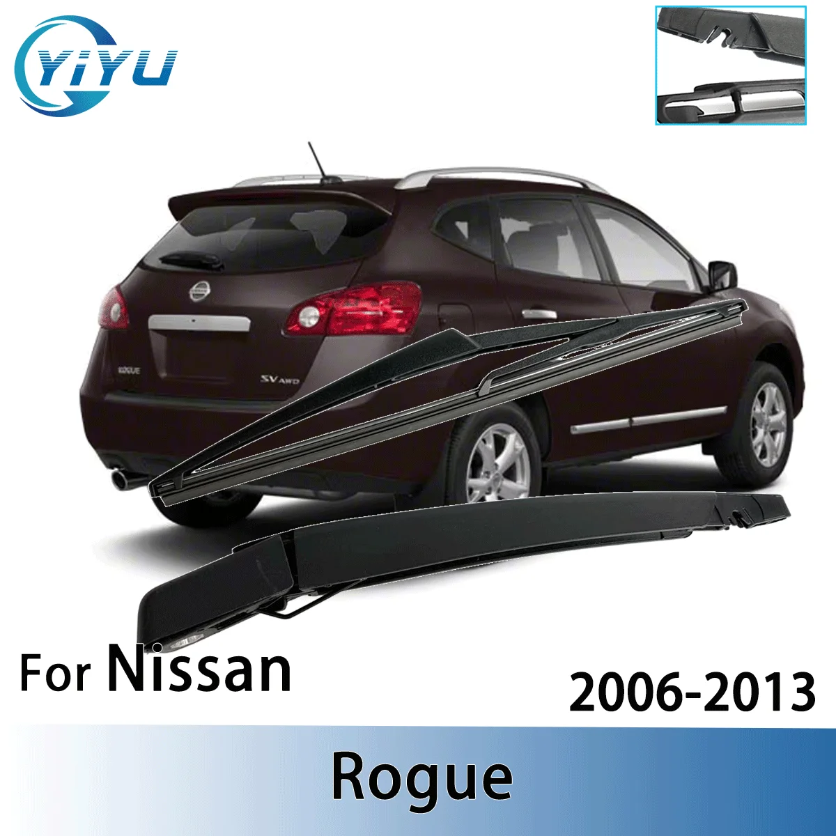 1/2PCS Heckscheibe Wischer Klinge Wischer Arm Kit Für Nissan Rogue 2006-2013 Windschutzscheibe Scheibenwischer Pinsel