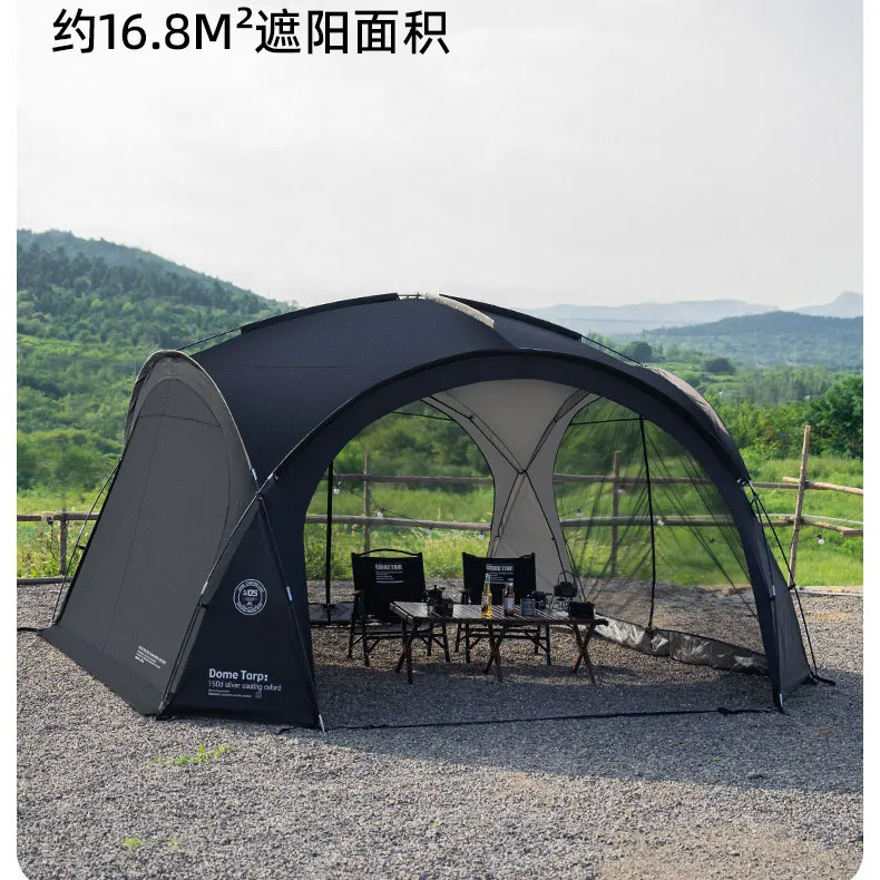 ShineTrip Multi Functional Outdoor Large Camping Tent Equipment Rainproof and Sunscreen Tent Spherical Sunshade Camping Tent