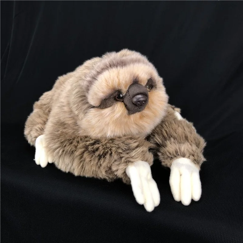 Sloth Plush Toy Simulation Animal Hand Puppet Hand Puppet Doll Children's Game Rag Doll Birthday Gift for Boys and Girls