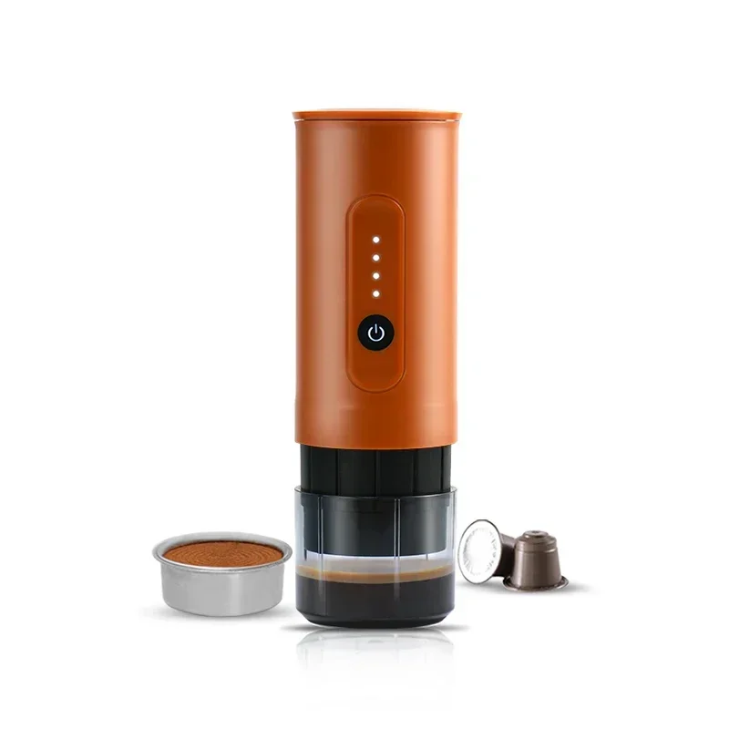 Portable outdoor espresso machine, handheld electric coffee powder capsule dual-purpose travel car charging