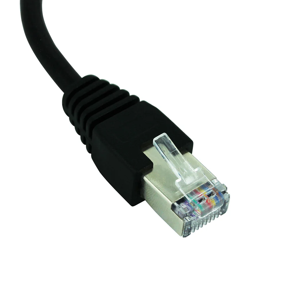 RJ45 1 Male to 2 Female Socket Port LAN Ethernet Network Splitter Y Stable Transmission Cat5e Cat5 Cat6 Easy Adapter Cable