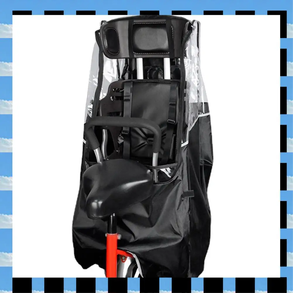 

ABME 1 Piece Bicycle Child Saddle Rain Cover Bicycle Rear Child Saddle Cover Bike Rain Uv Dust Windproof