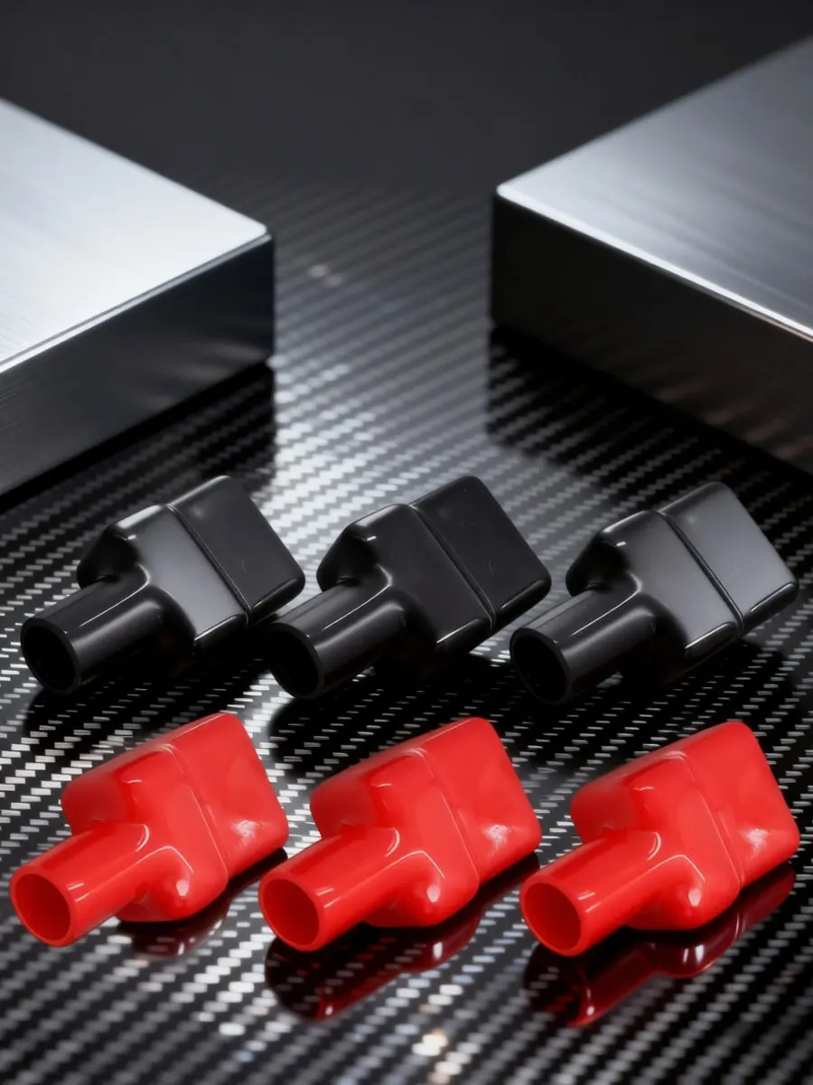 3Pairs Battery Terminal Protector Rubber Covers Positive Negative Insulating Protection Kit Auto Marine Motorcycle Electrical