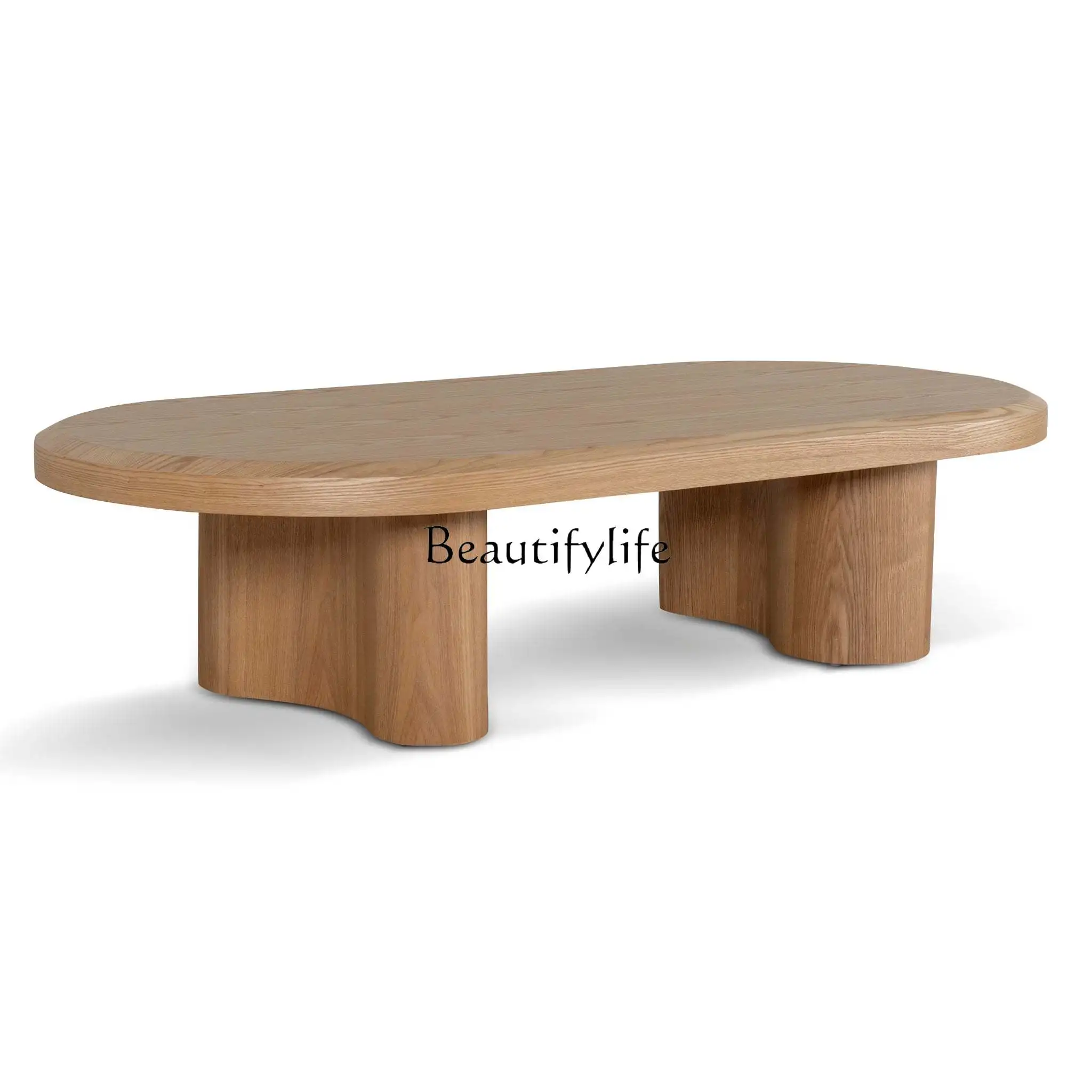 

Medieval solid wood small apartment living room coffee table, French retro model room tea table
