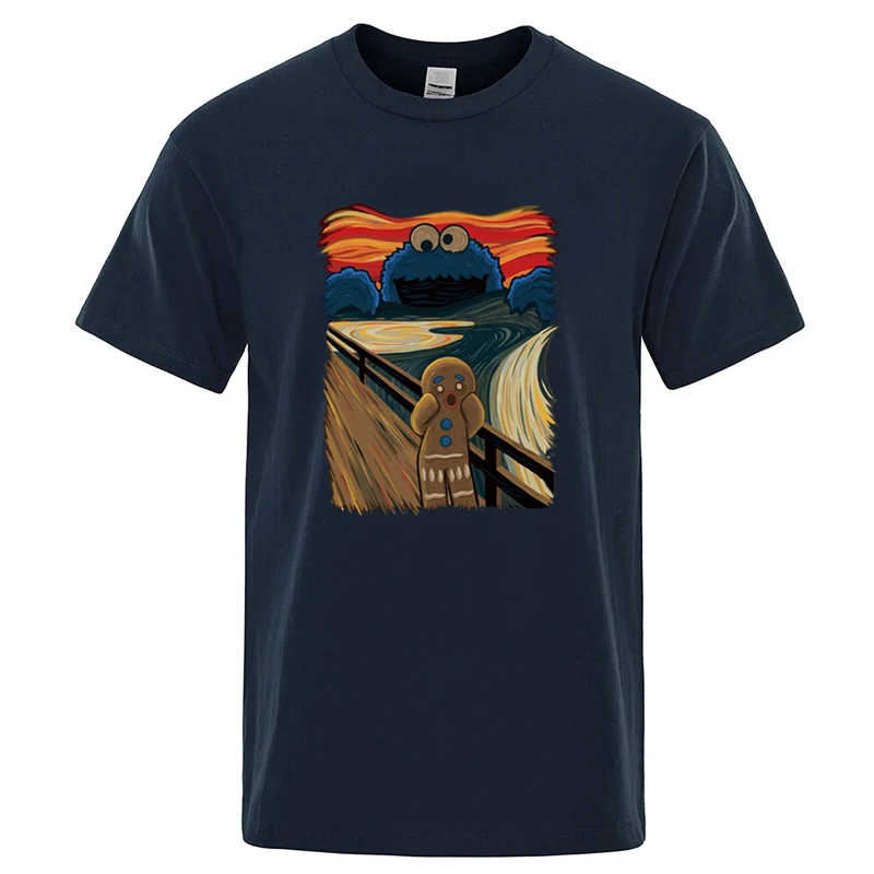 Summer Men High Quality T-shirt Cotton Blend Short Sleeve Print Casual Loose Men T Shirt O-neck Male T-shirt Male Tees  for Men