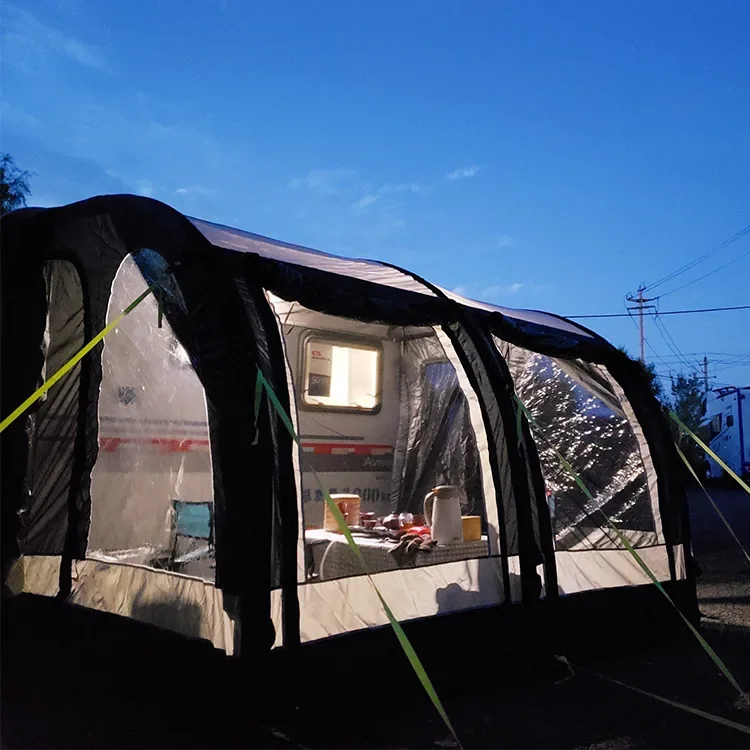 L AIR Tight Inflatable Caravan RV Camper Awning Canopy Camping Tent 390 Air Awning for Caravan