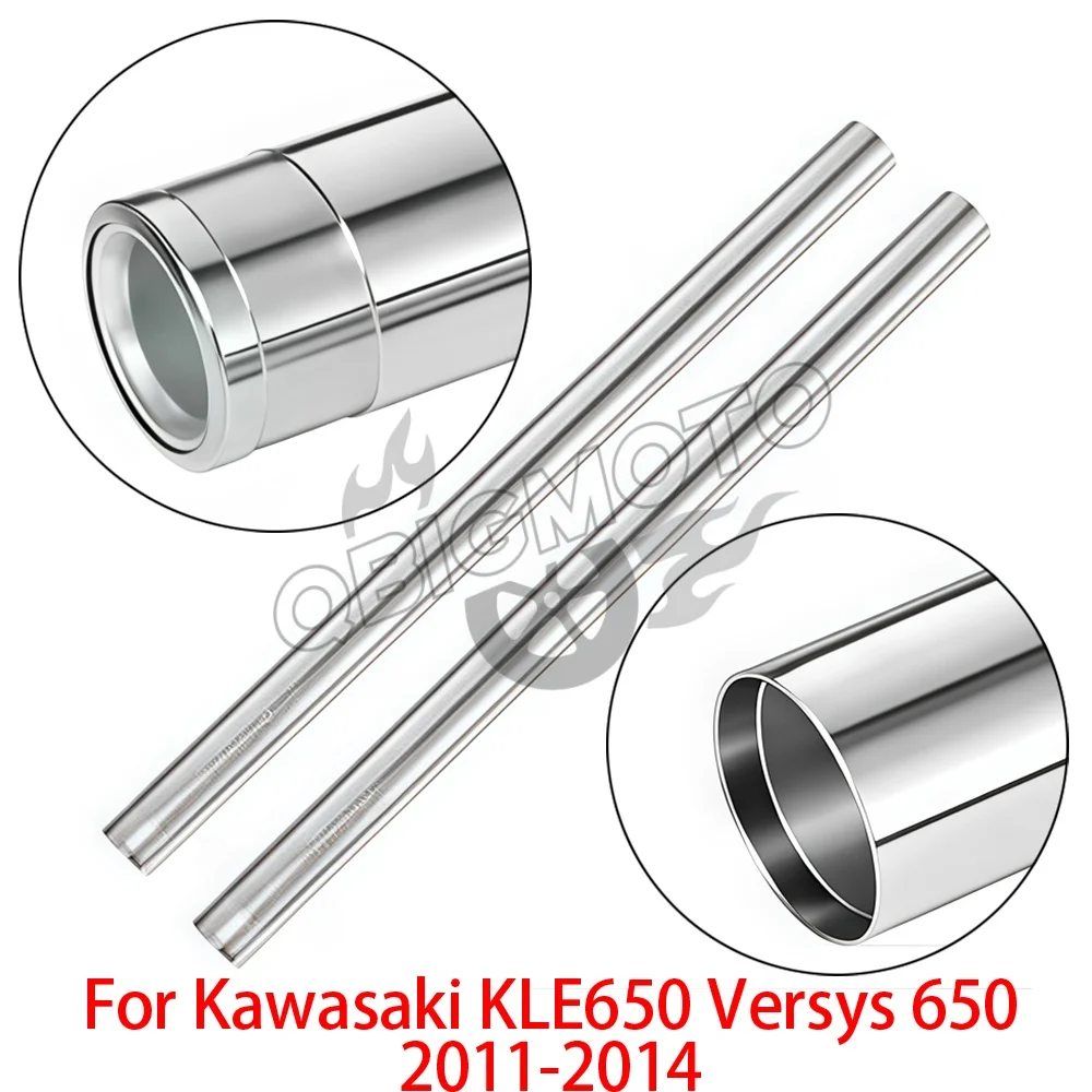 Versys650 2014 Motorcycle Front Suspension Fork Inner Tubes Set For Kawasaki KLE Versys 650 2011-2013 KLE650 Versys-650 KLE-650